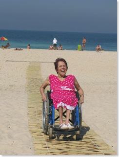 Esteira para Cadeirantes na Praia