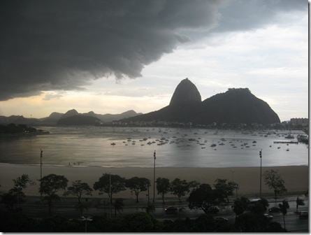 Tempestade chegando oa Rio de Janeiro