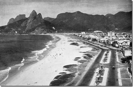Praia de Ipanema em 1940
