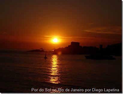 Por do Sol no Rio de Janeiro por Diego Lapetina