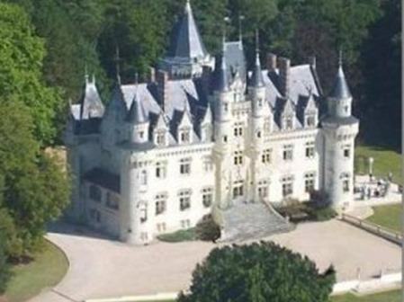 Castelo em Touraine, França