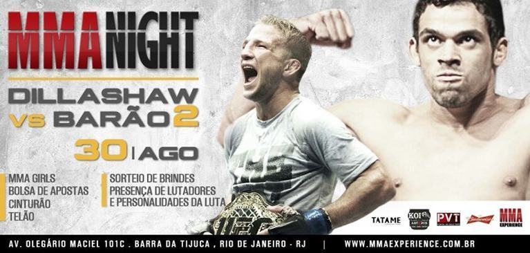 O MMA Night será gratuito e acontecerá no KOI ART & PUB, na Barra.