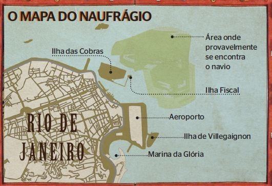Naufrágio do Rainha dos Anjos: Sob a Baía de Guanabara, repousa um