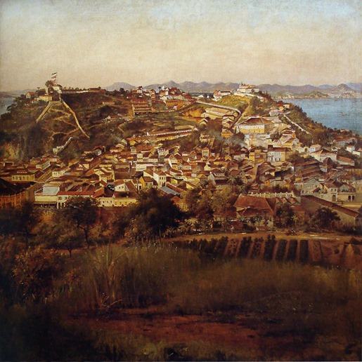 Estudo para Panorama do Rio de Janeiro por Victor Meirelles - 1885