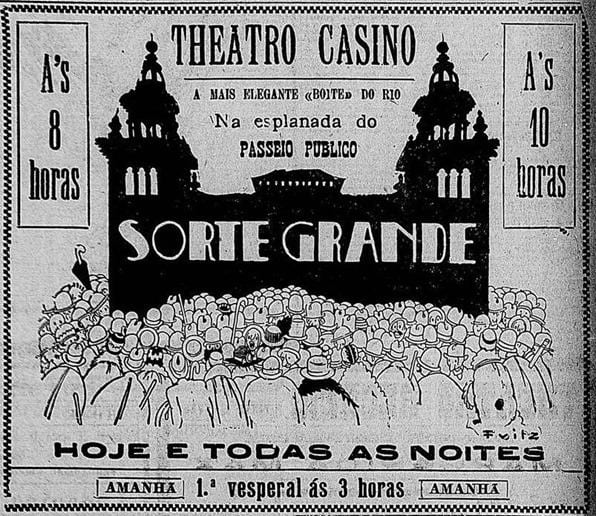 Anúncio do Theatro Cassino-Beira Mar no Passeio Público_1926