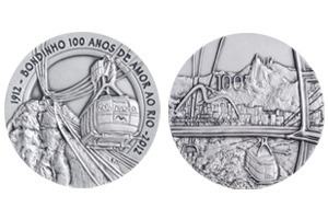 Medalha de comemoração dos 100 anos do bondinho