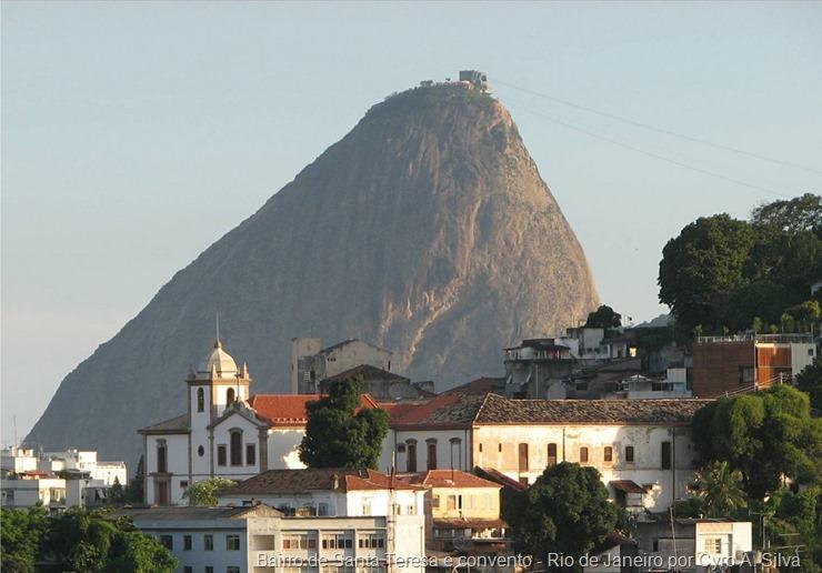 Bairro de Santa Teresa e convento - Rio de Janeiro por Cyro A. Silva