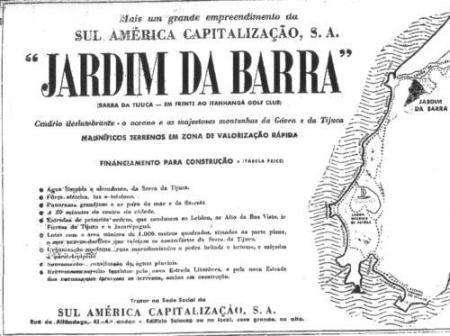 Jardim da Barra (Propaganda) - 1950