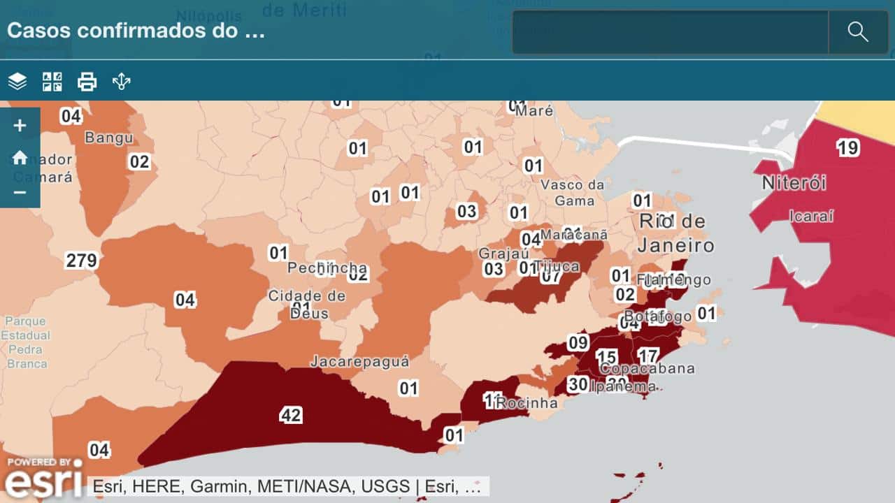 Universitarios Criam Mapa Online Para Monitorar Avanco Do Coronavirus No Rio De Janeiro Diario Do Rio De Janeiro