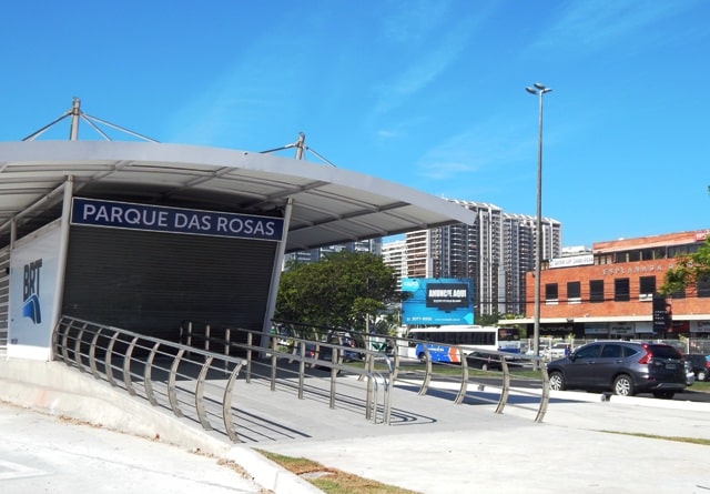 Às vésperas de ser entregue reformada, estação Parque das Rosas do BRT é vandalizada