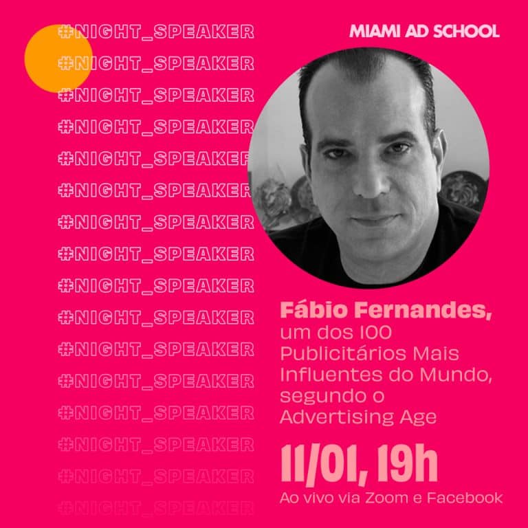 Fabio Fernandes, um dos 100 publicitários mais influentes do mundo, dá aula gratuita