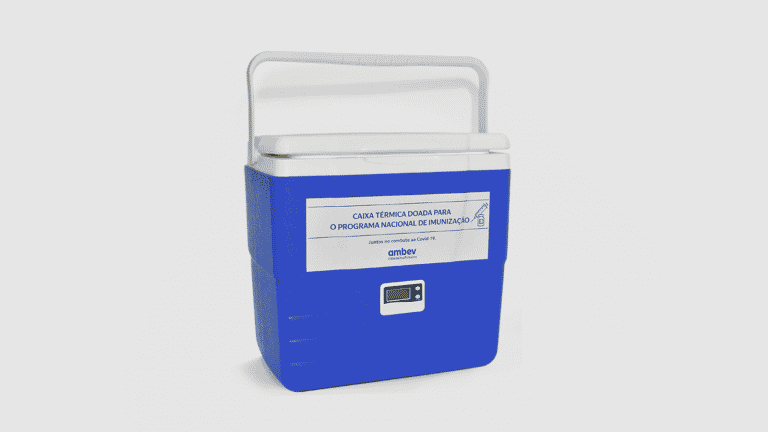 Ambev doa caixas térmicas para armazenar e transportar vacinas
