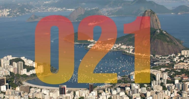 Como foi definido o código 021 para o Rio?