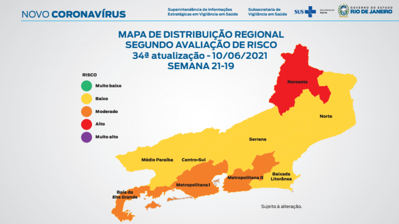 Mapa De Risco Covid 19 Estado Do Rio De Janeiro Mantem Bandeira Laranja Diario Do Rio De Janeiro