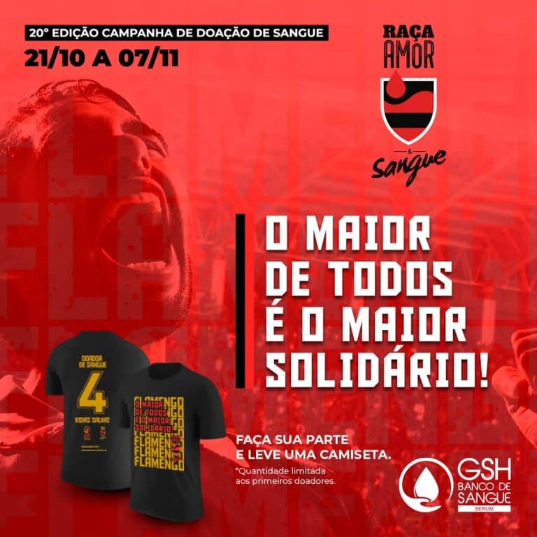 Doação de sangue: torcedores do Flamengo entram na campanha Raça, Amor e Sangue