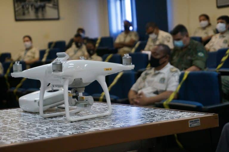 Aula inaugural da primeira turma de pilotagem de drones da Guarda Municipal carioca