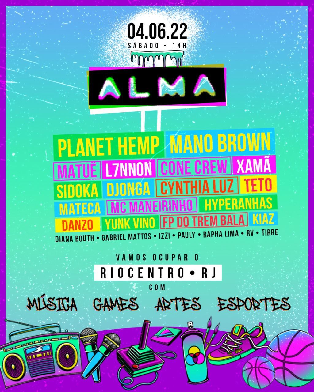 ALMA Festival acontece em junho, no Riocentro, integrando música, games