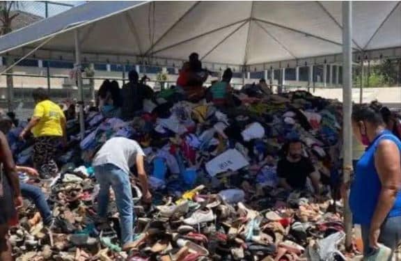 Roupas e sapatos doados à população de Petrópolis serão incinerados por determinação da Justiça