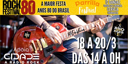 El Festival Rock 80 presenta el evento Parrilla Argentina en Barra da Tijuca