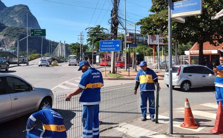 Prefeitura do Rio faz mais ações do programa Travessia Segura na Barra