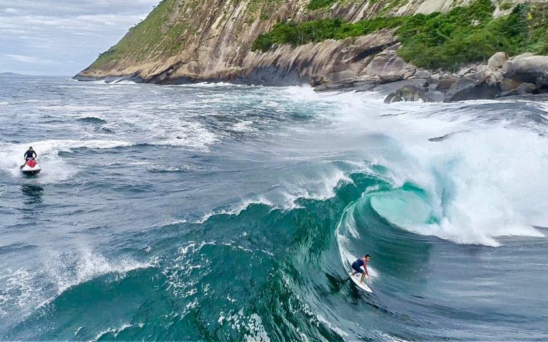 Evento de surf em Niterói pode ter ondas de 7 metros de altura neste domingo