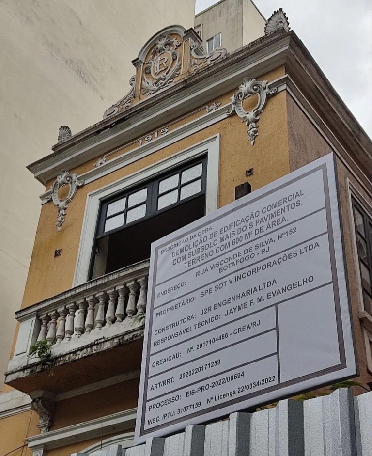 Antigo restaurante À Mineira, belo palacete de 1915 será demolido em Botafogo