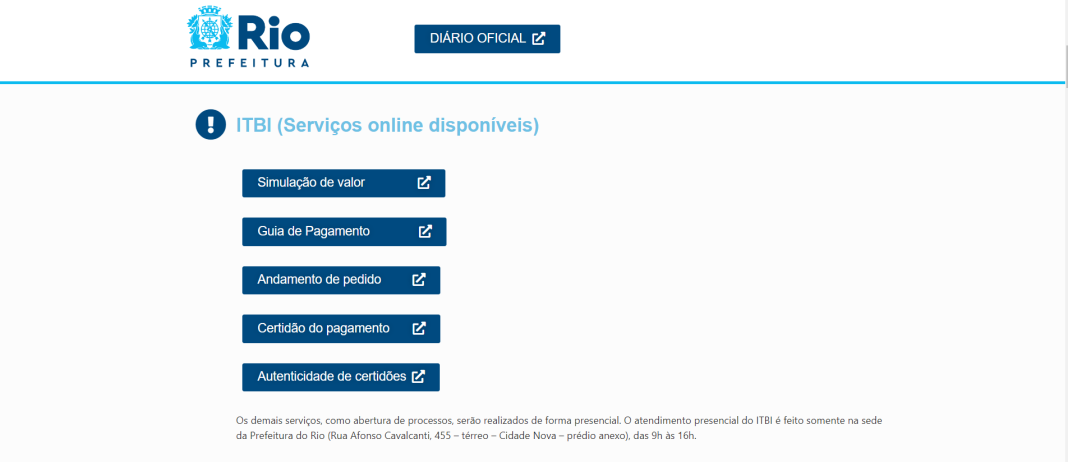 Após 15 Dias Fora Do Ar Prefeitura Do Rio Retoma Serviços Do Itbi Diário Do Rio De Janeiro 3809