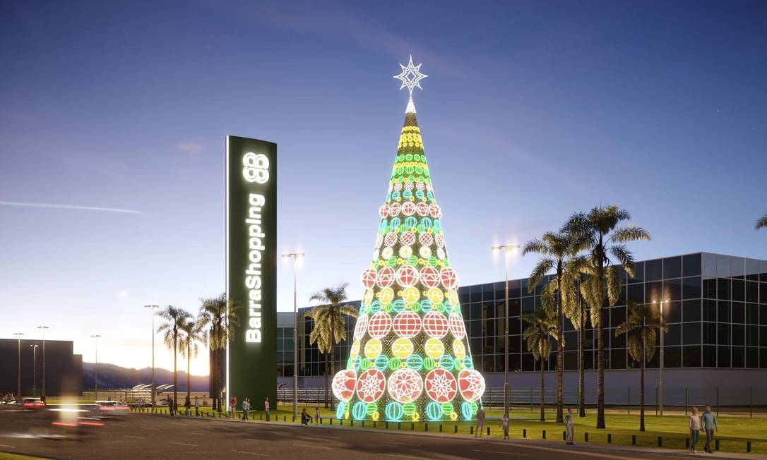 Barra Shopping terá a maior Árvore de Natal do Rio, com 70 metros de altura  - Diário do Rio de Janeiro