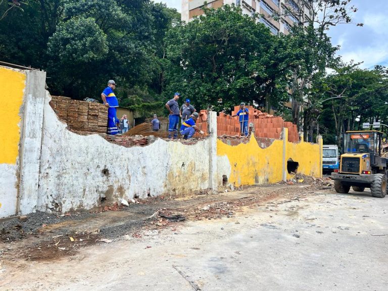 Construção irregular que funcionava como loja de material de construção é demolida em São Conrado