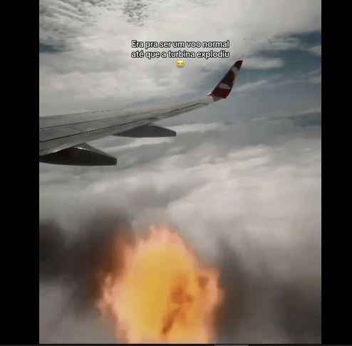 Turbina de avião da Gol explode no ar e piloto tem que fazer pouso